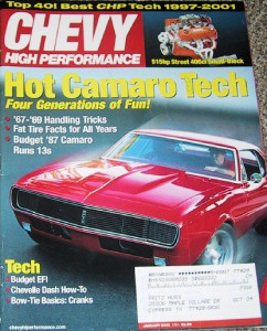 CHEVY HIGH PERFORMANCE 2002 JAN - LINGENFELTER